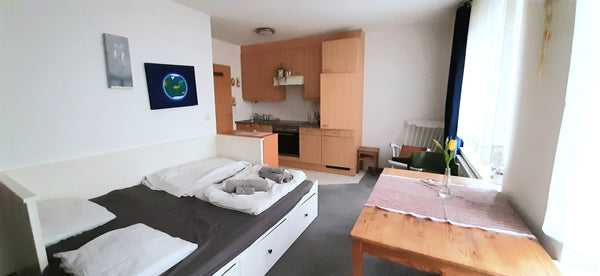 Es handelt sich um eine 20 Jahre alte, sehr gut gepflegte Wohnung mit einem Wohn Vienna, Austria Ruhige, praktische Wohnung am Richard Wagner Platz Entire rental unit vacation rental 42022992