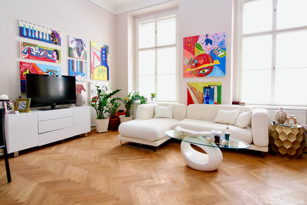 Dive in and feel at home in my cozy, hip - artfully designed apartment in a prim  ARTISTIC APT  in the Heart of the City Entire rental unit vacation rental 52103537