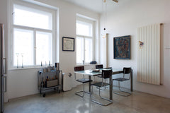 Fully furnished 100m2 (3BDR/2BTH) apartment boasts a balanced mixture of contemp Prague, Czechia 3BDR Art-filled Apartment with Garage Entire rental unit vacation rental 15543077
