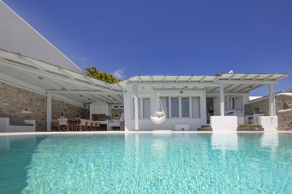 In the Mykonos region of Greece, this island villa can accommodate 9 people and  Zürich, Switzerland Beautiful large luxury villa, private pool, stunning views, near sea, Mykonos Entire villa vacation rental 29649664