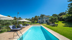 Hidden around the trees on a private land of 3,580 sq.m surrounded by living are Chania, Greece Seaview Villa: Private Pool, Garden, Near Chania Entire villa vacation rental 30723950