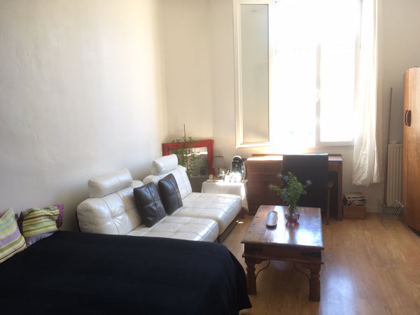 The flat is equiped with bed (blanket, sheets, pillows, etc) , leather sofa , li Bordeaux, France independ 22m2 - parkcar is free in my road - wifi Entire rental unit vacation rental 6135969