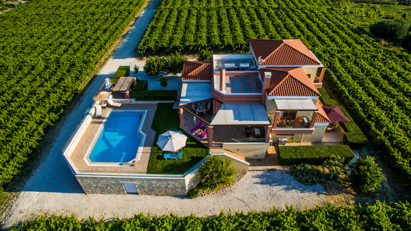 The villa is located right in the center of Crete and it is surrounded by a twen Heraklion, Greece Cretan Vineyard Hill Villa Entire home vacation rental 16248421