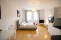 This modern apartment is perfectly located next to the underground! There is one Vienna, Austria Studio-Apartment between Schoenbrunn & the City Center (30) Entire rental unit vacation rental 52882790