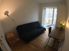 10 m2 private room with a sleeping sofa, table and a closet. Large window and a  Copenhagen, Denmark Private room close to the city center. No CPR reg! Private room in rental unit vacation rental 41345392