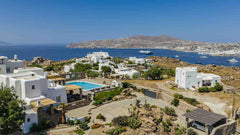 Words cannot describe this beautiful villa in Ornos with a panoramic view of the Míkonos, Greece Ocean Blue Villa - Panoramic View Entire villa vacation rental 2957122