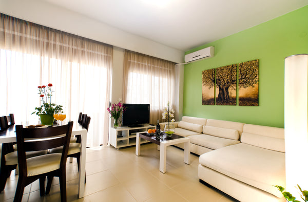 On one floor there are 2 spacious bedrooms with two double or twin beds and the  Greece Μεζονέτα 3 Υπνοδωματίων 2 - Esthisis suites Room in aparthotel vacation rental 23522580