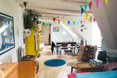 Cozy and bright penthouse in Copenhagen's hip Nørrebro area. Perfect for parents Copenhagen, Denmark Bright penthouse - great with kids! Entire rental unit vacation rental 304278