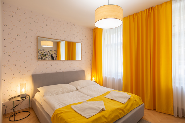 This lovely apartment is located on the 1st floor of the building in the Vinohra Prague, Czechia Krásný barevný byt se 3 ložnicemi na Vinohradech Entire rental unit vacation rental 24028311