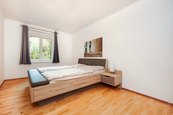 The apartment is right next to the modern 