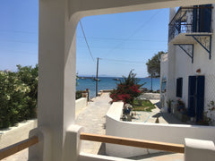 This modern house at Barewake’s Place, is a 48 sq.m. space including a bedroom w Greece Modern Cycladic Apt + Seafront View ~ South Paros Cycladic home vacation rental 24420866