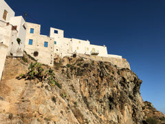 The tradional house is located in the narrows whitewashed alleys of the cliff-to Athens, Greece Kafka's Blue House  , Serifos Chora Cycladic home vacation rental 25933197