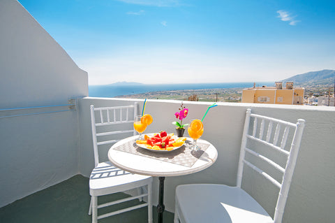 a standard triple room with a double bed and a sofa bed with private balcony and Greece STANDARD TRIPLE ROOM WITH BALCONY Private room in condo vacation rental 11746866