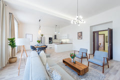 Welcome to our state-of-the-art two-bedroom apartment in the residential and maj Prague, Czechia Luxurious, designer 2-BDR home in central Prague! Entire condo vacation rental 648957317630009035