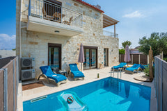 Traditional built private Cretan Villa 120sqm with private pool 25sqm, sea view  Sneek, Netherlands Villa Rebecca Agia Marina , Private pool, Sea View Entire cottage vacation rental 27413204