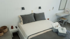 Studio simple, functional with double bed, large balcony in very good location   Greece Foskolos studio one double bed in Kamares Entire serviced apartment vacation rental 19862038