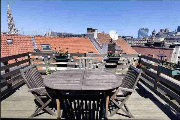 We offer our small attic bedroom in our amazing rooftop apartment. It is very we Brussels, Belgium 🔅 Lovely bedroom right in the centre of Brussels! Private room in loft vacation rental 616686297332267411