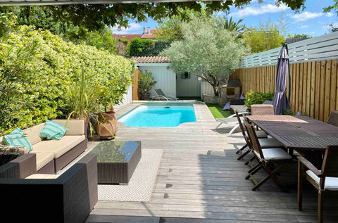 Typical Bordeaux house of 160 m2 with chimney and air conditioning, modern and a Bordeaux, France Family house with pool and chimney in Bordeaux Entire townhouse vacation rental 34134159