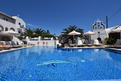 Rodakas Hotel, has 23 rooms with a total capacity of 64 people. <br />We served  Thera, Greece Spacious junior suite, sea & pool view, breakfast Room in bed and breakfast vacation rental 4038864