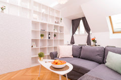 In the center of Vienna, the rooftop apartment is bright and modern furnished wi Vienna, Austria Rooftop Studio Börse Entire serviced apartment vacation rental 32561176