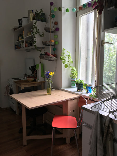 The apartment is 35 m2: a sunny, cosy kitchen, a bedroom/living room with a Fren Copenhagen, Denmark Bright and quiet apartment next to Augarten Entire rental unit vacation rental 43838627