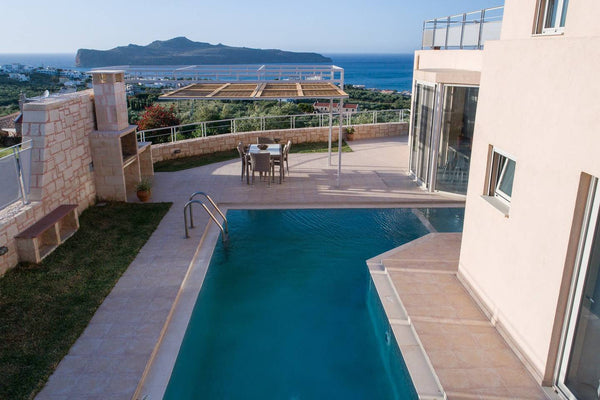 The wonderful Pantanassa Villa - Thalia is located in Agia Marina, on a green hi  Pantanassa Villas - Thalia με Τζακούζι & Πισίνα Entire villa vacation rental 26546884