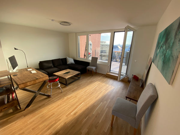 Brand-new flat construct it in 2020... 3 bedrooms, 1 living room combined with k Vienna, Austria Cityskyline from our 50m2 rooftop terraces Entire rental unit vacation rental 46717040