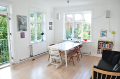 Large 160 sqm (1720 sqft) apartment with 4 bedrooms, dining room, living room, p Copenhagen, Denmark Large sunny apt with garden in city Entire condo vacation rental 1251892