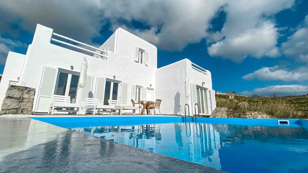 This villa is located in Ornos. It can accommodate up to 8 people, with an amazi Greece Villa with private pool sea view near Mykonos town Entire villa vacation rental 38973882