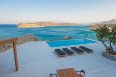 Villa Gina is a luxury seafront 6 bedroom villa, located at Plaka with panoramic Agios Nikolaos, Greece Seafront Villa Gina - Unique location Entire villa vacation rental 46783898