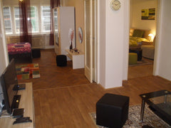 GREAT LOCATION!! My apartment is very comfortable, spacious (with 2 bed rooms, l Prague, Czechia DIRECTLY in CENTER + Fr.Kafka monument VIEW (1.p) Entire rental unit vacation rental 5134094