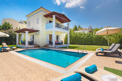 Seven Springs Villa is an imposing two floor structure, decorated with unique st Egeo, Greece Seven Springs Apollon Villa with heated pool Entire villa vacation rental 5544936