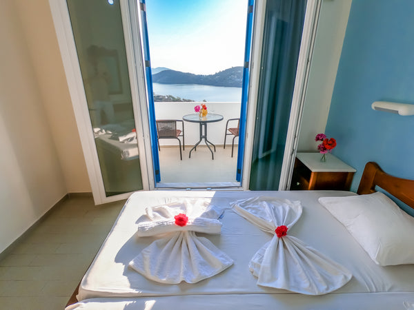 It has private bathroom, balcony with sea view, refrigerator, 24 hour hot water,  Top Floor Room with sea view Room in hotel vacation rental 15795028