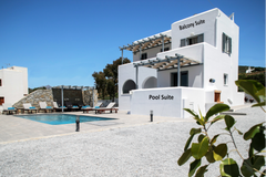 Naxos Infinity Villa, is built and designed in authentic Cycladic line and ambie Athens, Greece Naxos Infinity Villa Balcony Suite-8mins from port Entire home vacation rental 35734503