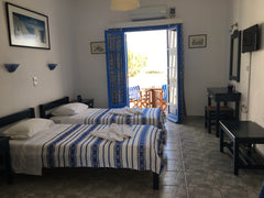 The Studio is located at the sandy beach of Agii Anargyri at Naoussa,Paros. <br  Naousa, Greece Blue Apartment with Sea View II Private room in cycladic house vacation rental 26588357