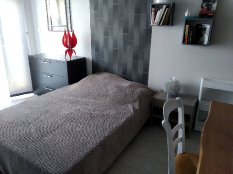 Chambre privée avec entrée indépendante coté jardin<br />Salle d'eau et toilette Salaunes, France CHAMBRE INDEPENDANTE AVEC PETITE SALLE D'EAU Private room in bed and breakfast vacation rental 52303966