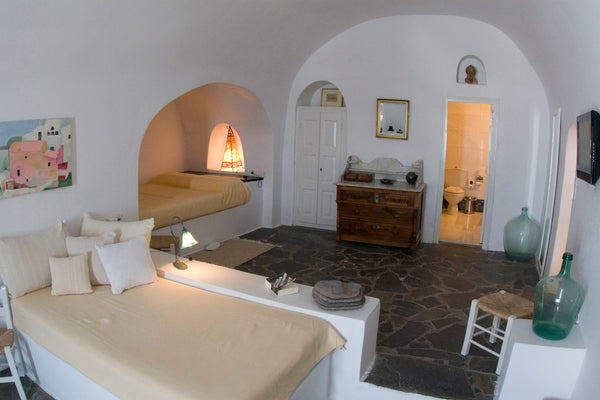 My place is part of a boutique hotel on the caldera of Santorini. It is a natura Greece Cave House on the Caldera for 2-3 pax Room in hotel vacation rental 14033510