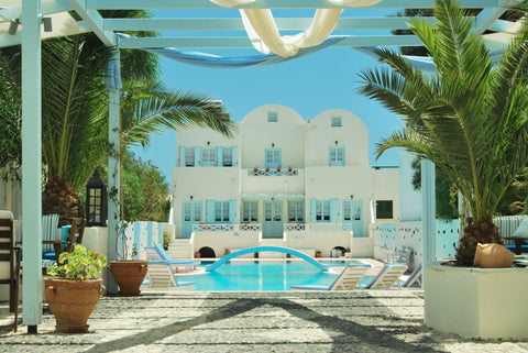 Aeolis Santorini with its Amazing Pool is a five room Holiday House located on t  Aeolis Santorini Classic Room pool view Private room in cycladic house vacation rental 2335912