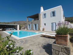 In a quiet and isolated place with a beautiful view on cycladic island, house of Colmar, France cycladic house  sea view at Asprochorio in Paros Cycladic home vacation rental 28512112
