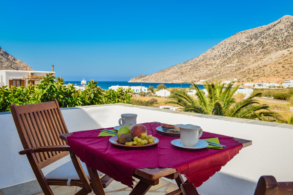 These simple, yet fully equipped double rooms have an area of 18 square meters,  Kamares, Greece Konaki Seaview Room Private room in bed and breakfast vacation rental 44125342