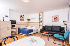 Our comfy studio with its own terrace and garden offers you a temporary home in  Vienna, Austria Studio with Garden for 2 (#H03) Entire condo vacation rental 197852