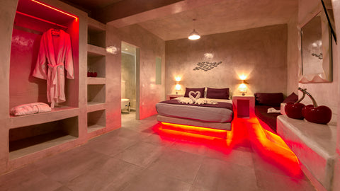 A romantic elavated ground floor suite with cleaned and heated outdoor private j Greece Muse of Santorini 6_Suite_0utdoor_private jacuzzi Entire rental unit vacation rental 36164139