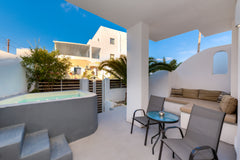 A romantic elavated ground floor suite with cleaned and heated outdoor private j Greece The Muse of Santorini2-Suite with Outdoor Jacuzzi Entire rental unit vacation rental 31963612
