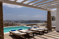 Mykonos Divino 3 is the ideal choice for families and groups. 3 bedrooms - 4 bat Míkonos, Greece Mykonos Divino 3 bds Sea View Villa - private pool Entire serviced apartment vacation rental 20566212