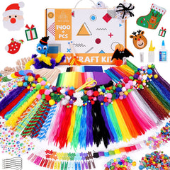 Tiny Castle 1400+ Piece Creative Art and Craft Supplies for Kids | DIY Art Supply Kit for Toddler Girls and Boys | All in One Gift Craft Box School Kindergarten Homeschool Activities